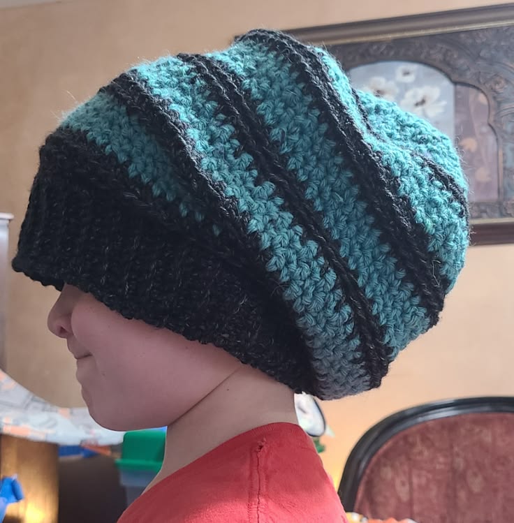 Ridgeline Slouch Hat Maker Bag | Textured Crochet Slouch Beanie DIY Kit | Customizable