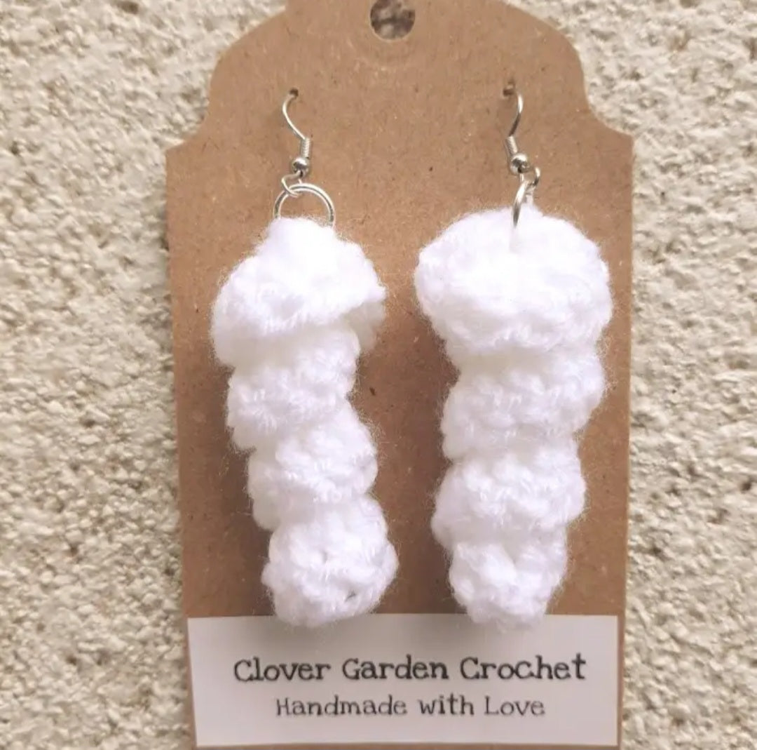 Crochet Dangle Twist Drop Earrings