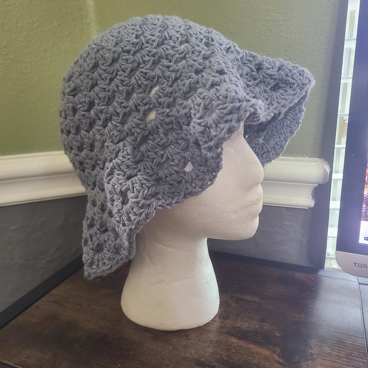 Handmade Crochet Granny Sun Hat | Cotton or Acrylic - Customizable