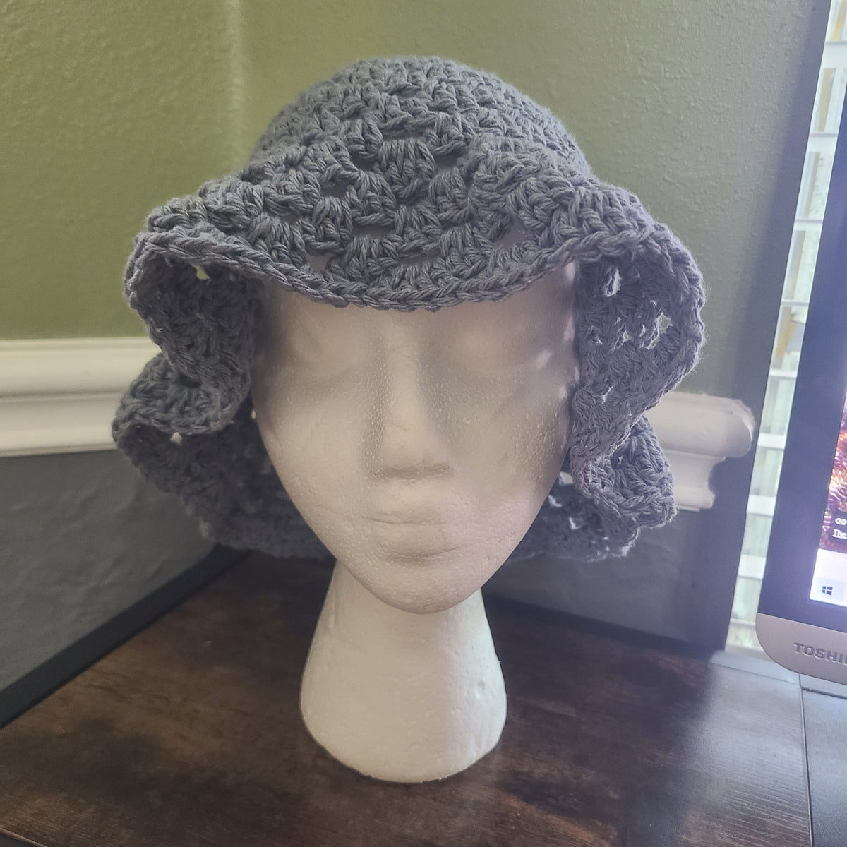 Handmade Crochet Granny Sun Hat | Cotton or Acrylic - Customizable