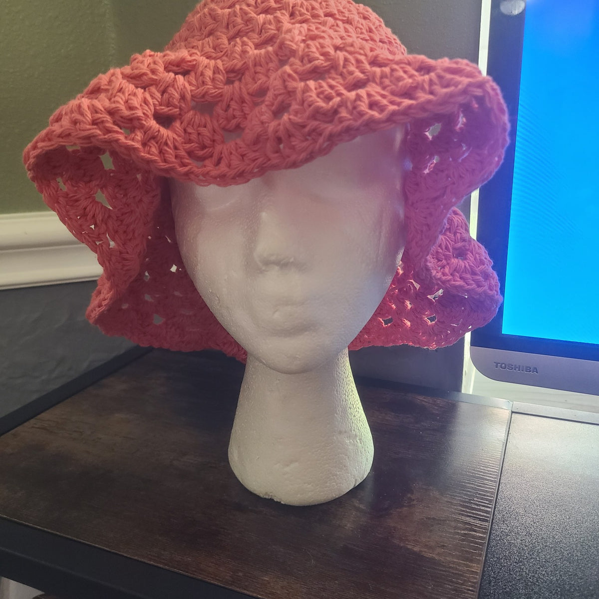Handmade Crochet Granny Sun Hat | Cotton or Acrylic - Customizable