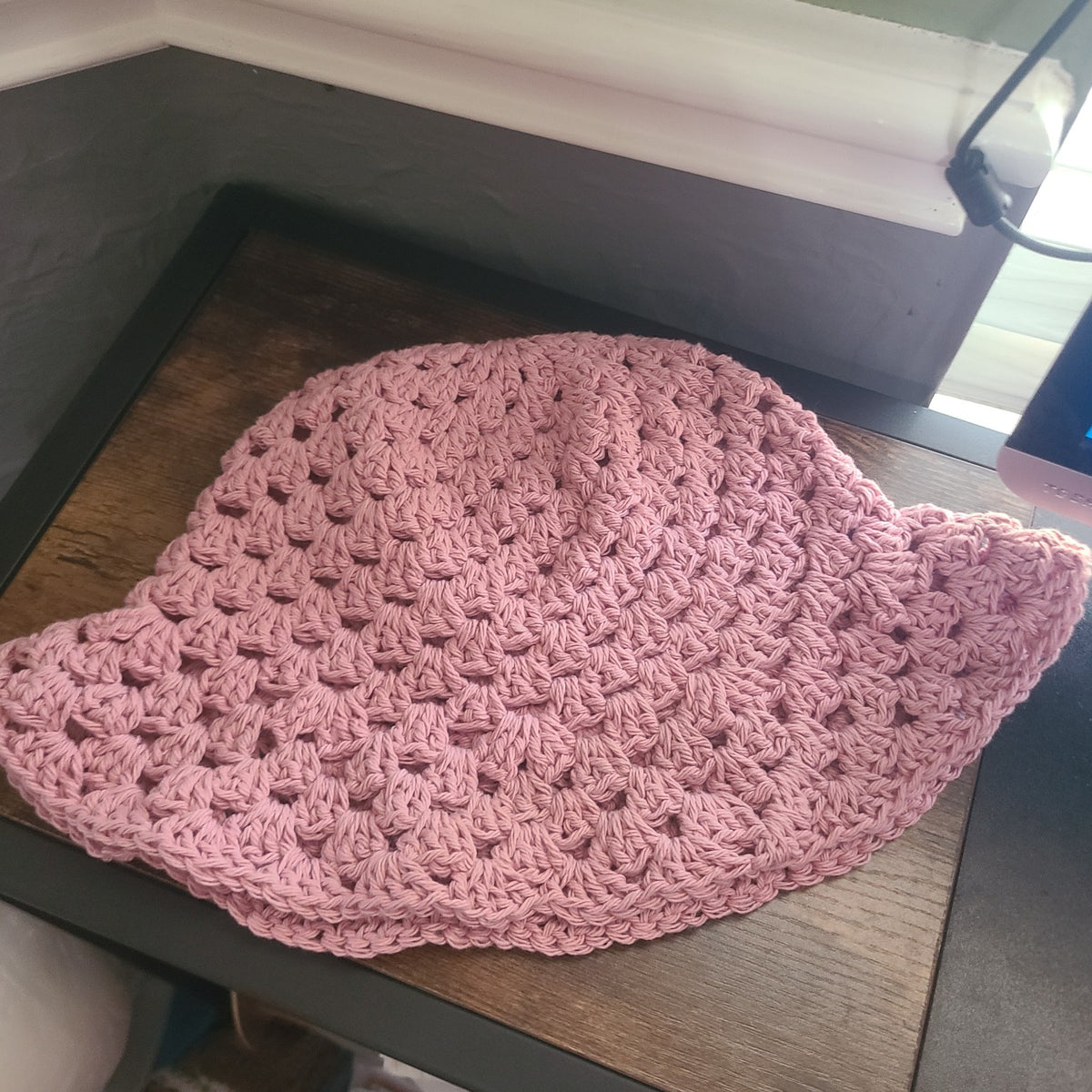 Handmade Crochet Granny Sun Hat | Cotton or Acrylic - Customizable