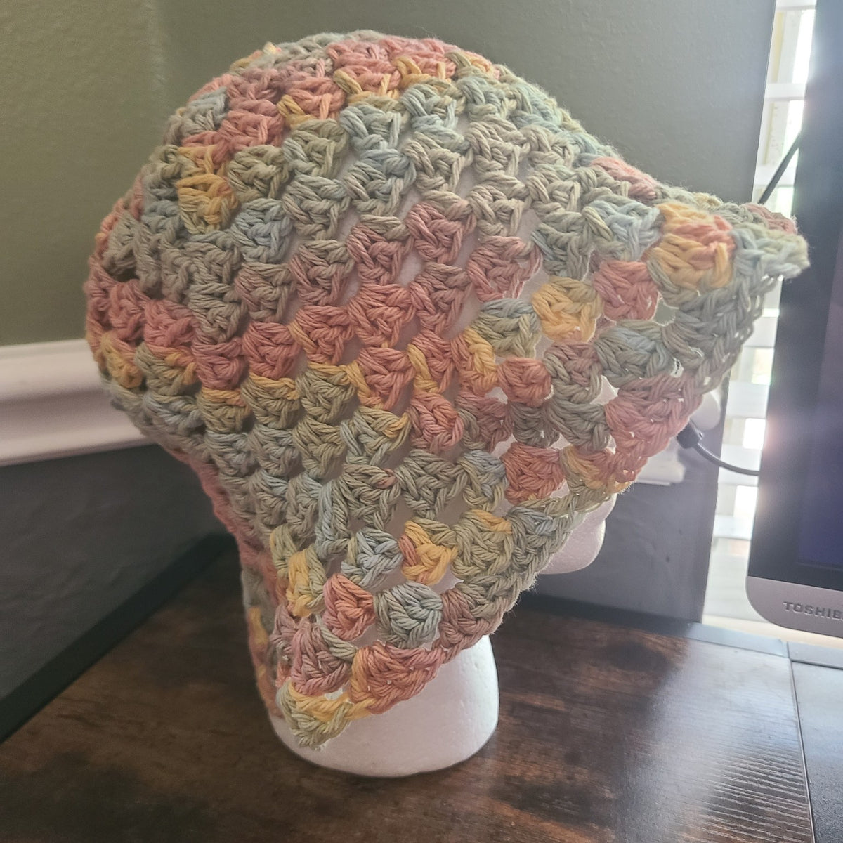 Handmade Crochet Granny Sun Hat | Cotton or Acrylic - Customizable