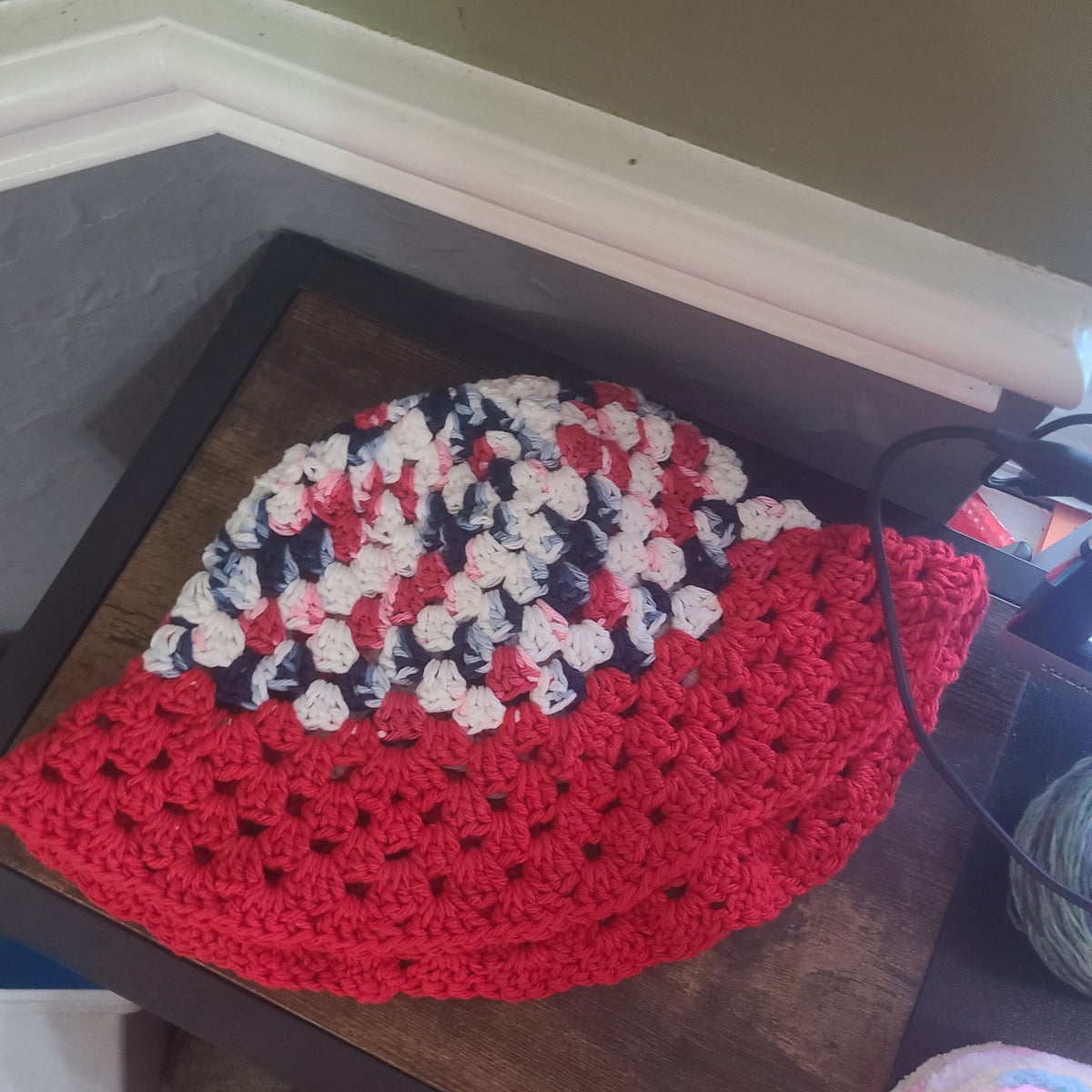 Handmade Crochet Granny Sun Hat | Cotton or Acrylic - Customizable