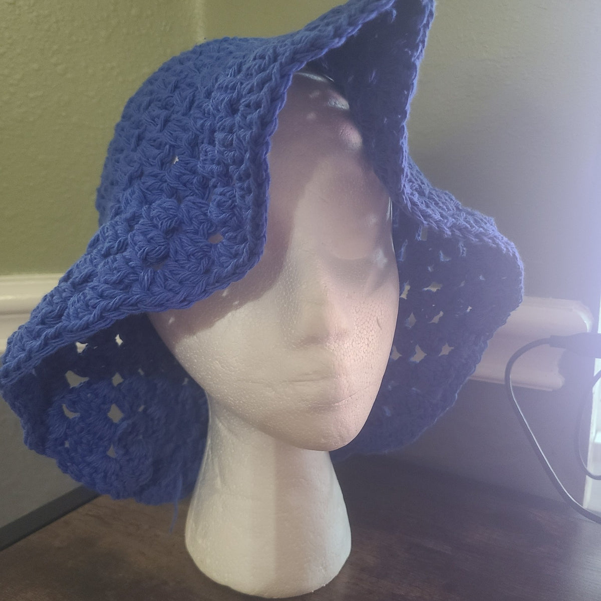 Handmade Crochet Granny Sun Hat | Cotton or Acrylic - Customizable