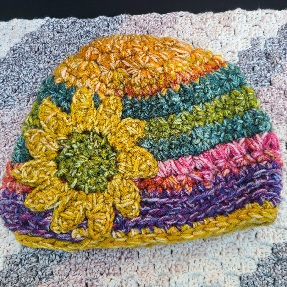 Floral Cloche Hat | Cotton or Acrylic