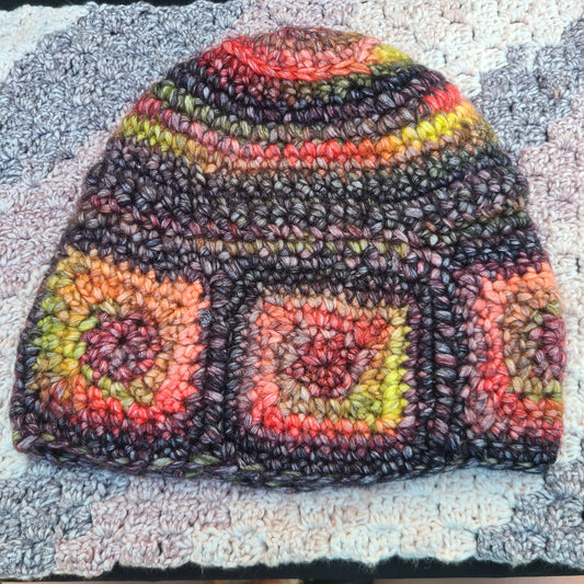 Granny Square Cloche Hat | Acrylic Blend