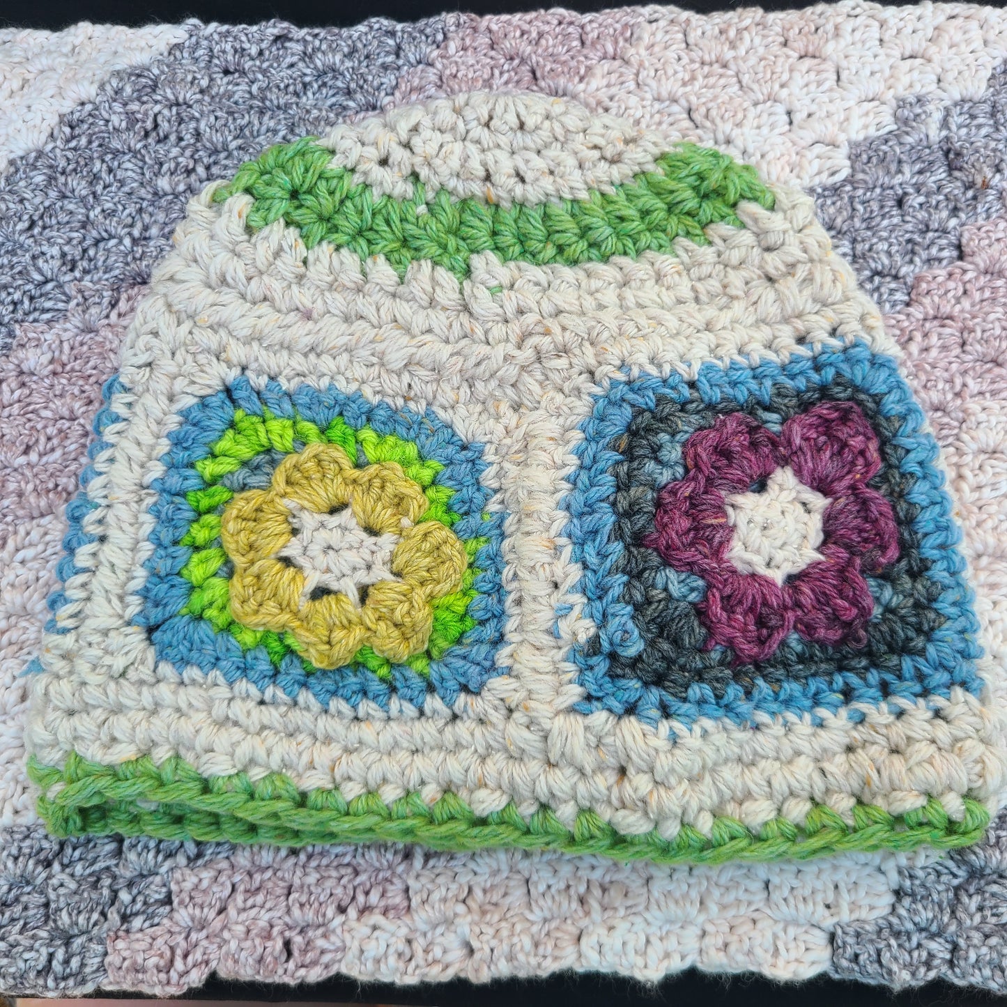 Granny Square Cloche Hat | Acrylic Blend