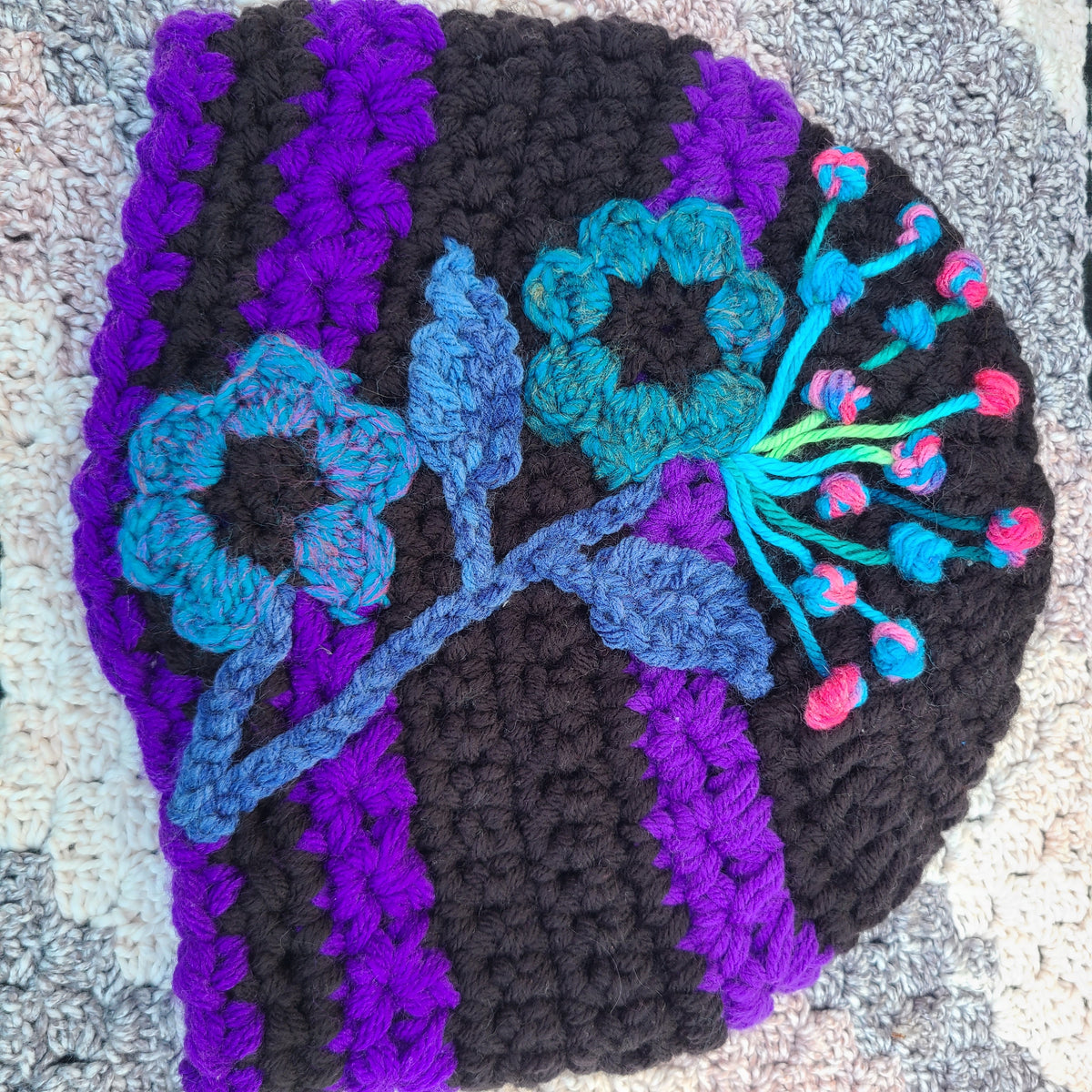 Floral Cloche Hat | Cotton or Acrylic