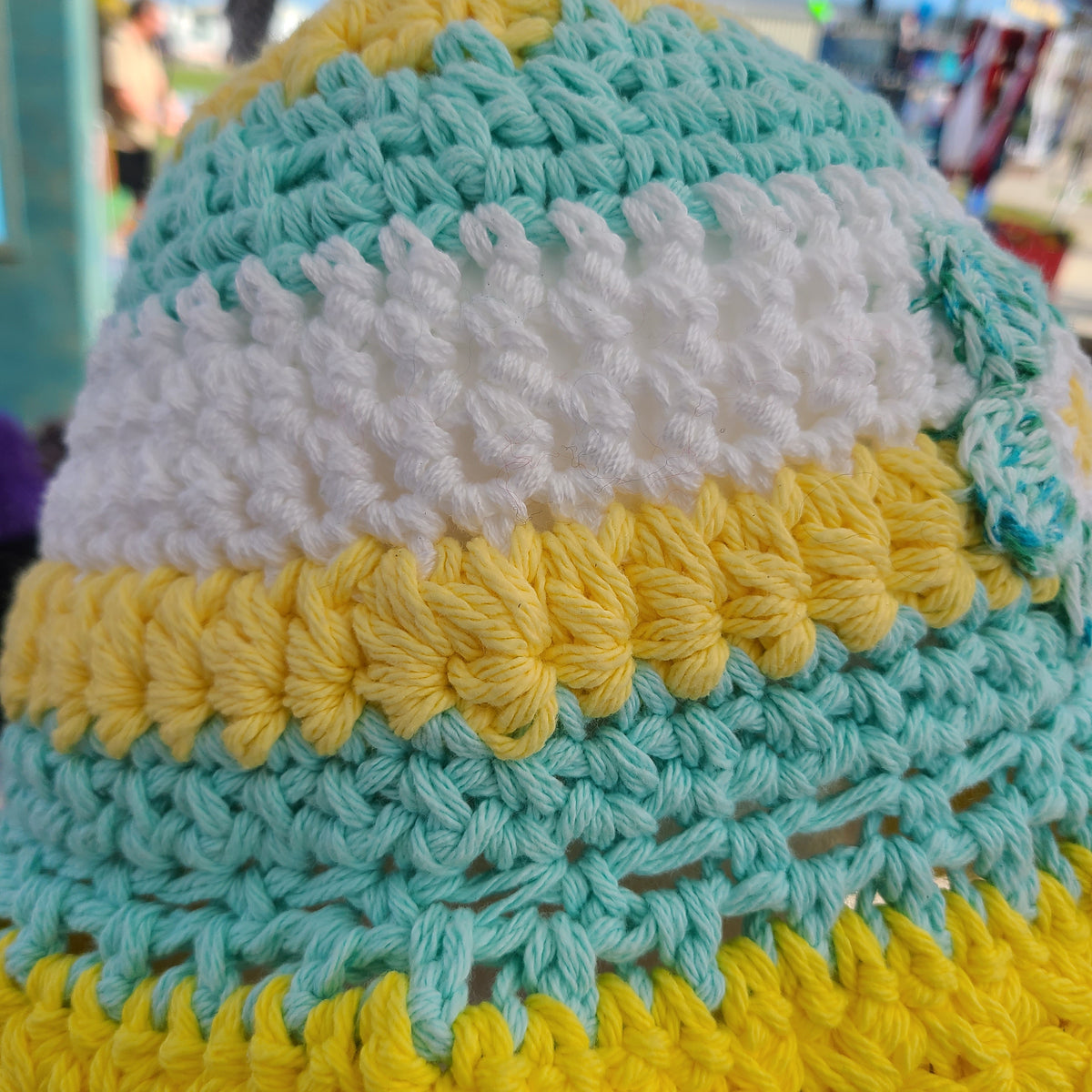 Floral Cloche Hat | Cotton or Acrylic