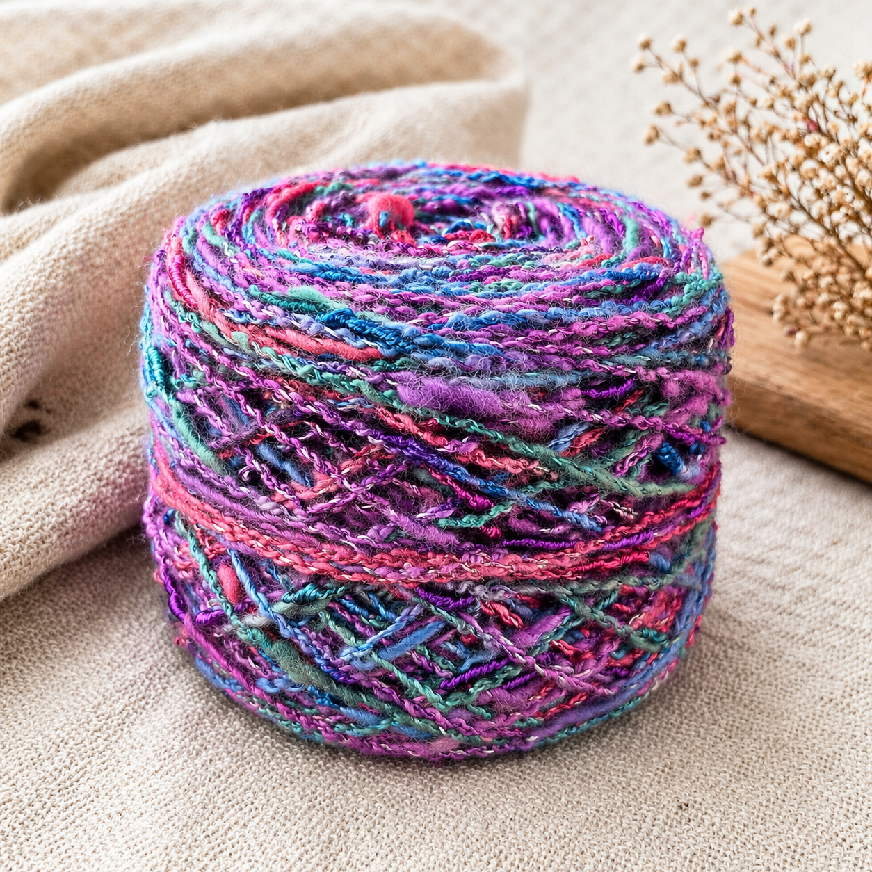 CY Reclaimed Yarn – Upcycled Fiber, One-of-a-Kind Colorways Wool / Wool Blends