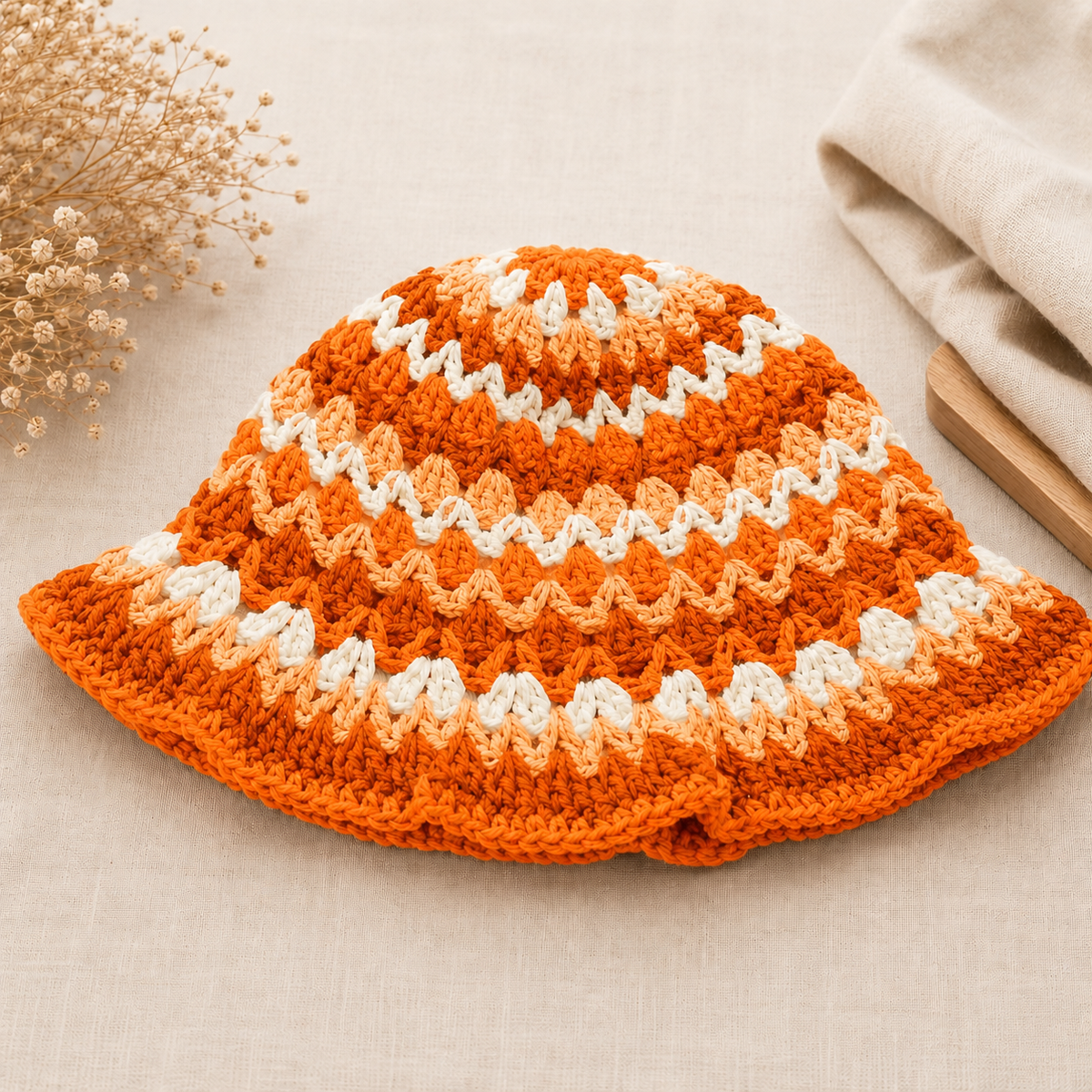 Kelp Bucket Granny Style Sun Hat | Cotton or Acrylic - Customizable