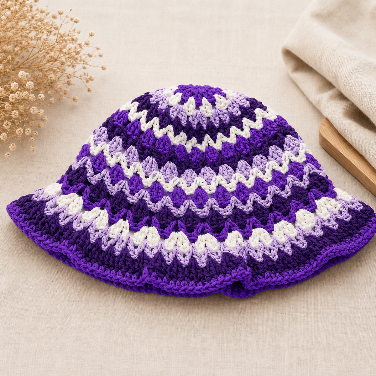 Kelp Bucket Granny Style Sun Hat | Cotton or Acrylic - Customizable