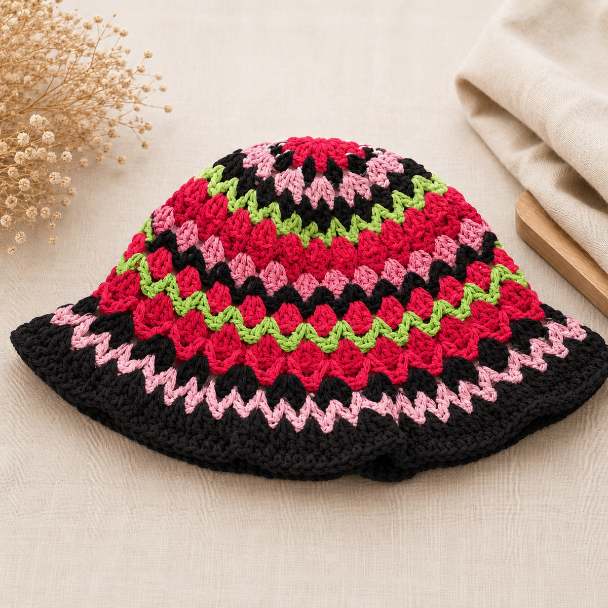 Kelp Bucket Granny Style Sun Hat | Cotton or Acrylic - Customizable