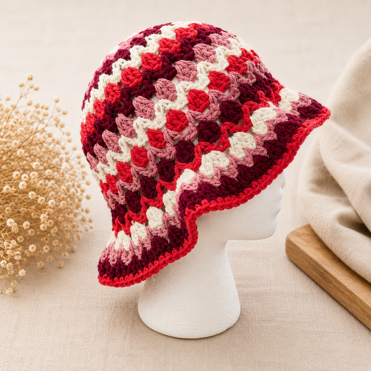 Kelp Bucket Granny Style Sun Hat | Cotton or Acrylic - Customizable