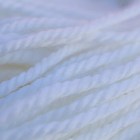 Close-up of white rope with a blurred background