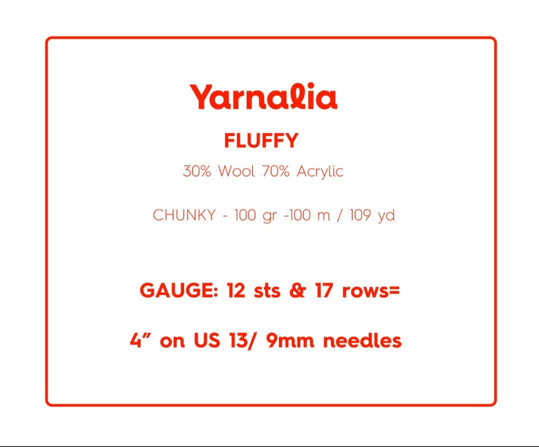 Yarnalia Fluffy Chunky Merino Blend Yarn