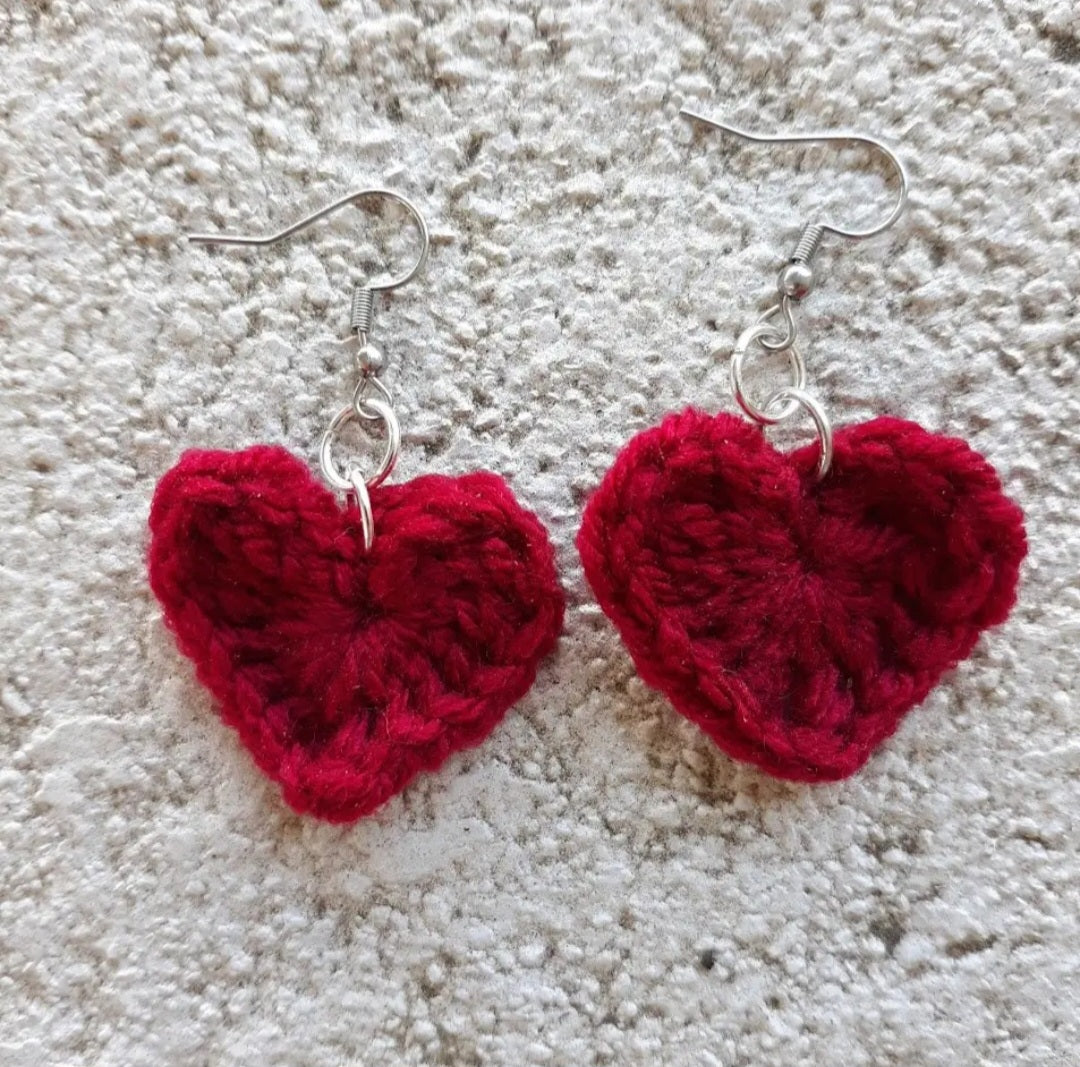 Heart Drop Earrings