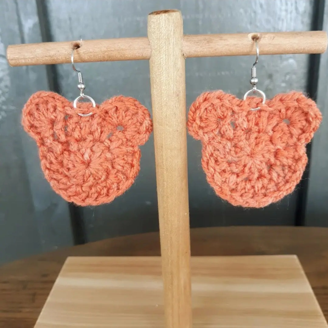 Bear Drop Earrings