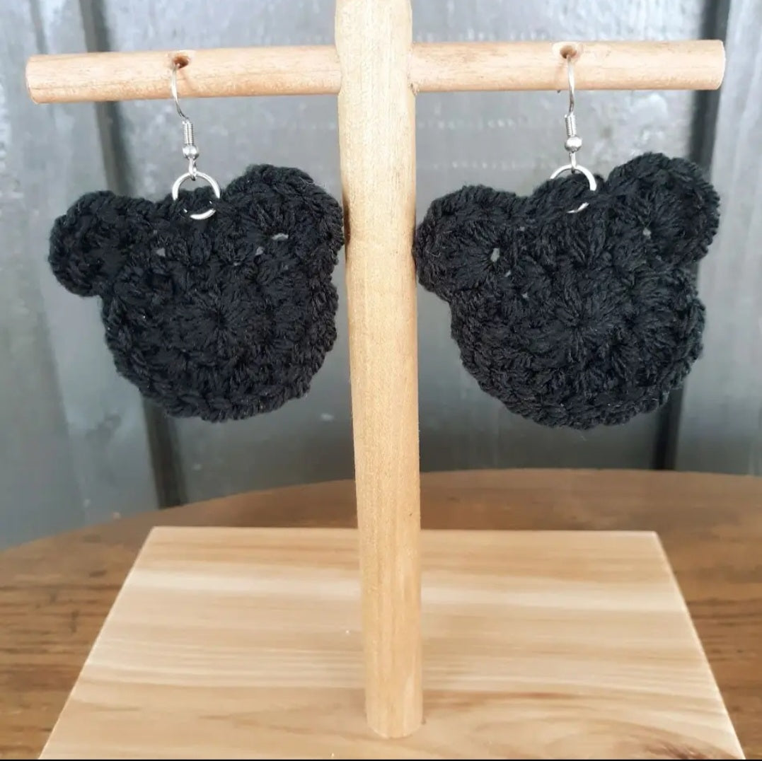 Bear Drop Earrings
