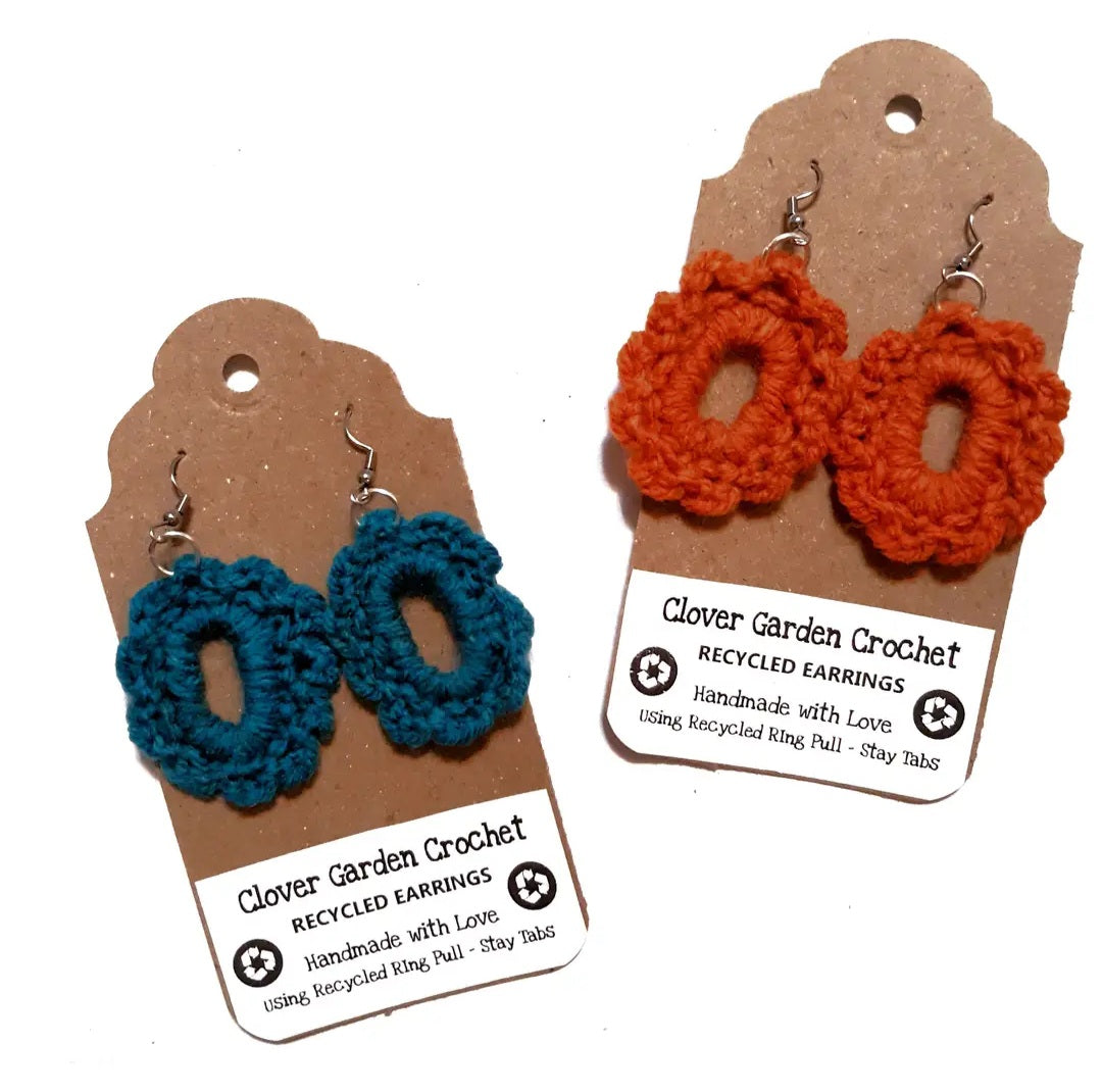 Boho Style Cabochon Earrings
