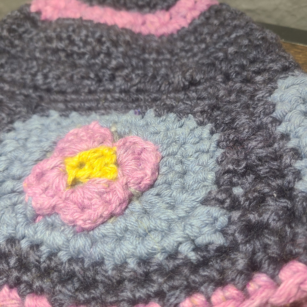 Granny Square Cloche Hat | Acrylic Blend