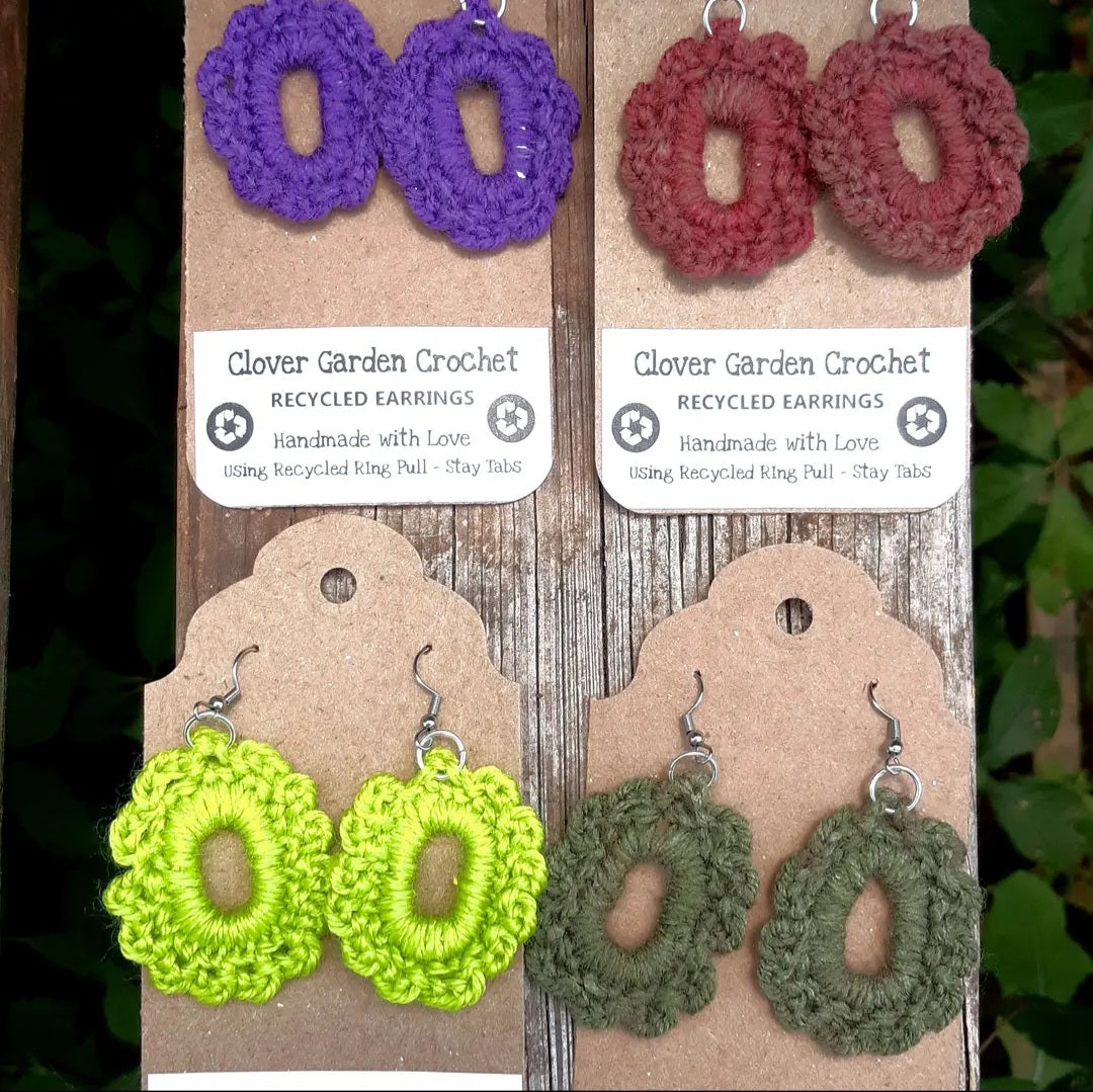 Boho Style Cabochon Earrings