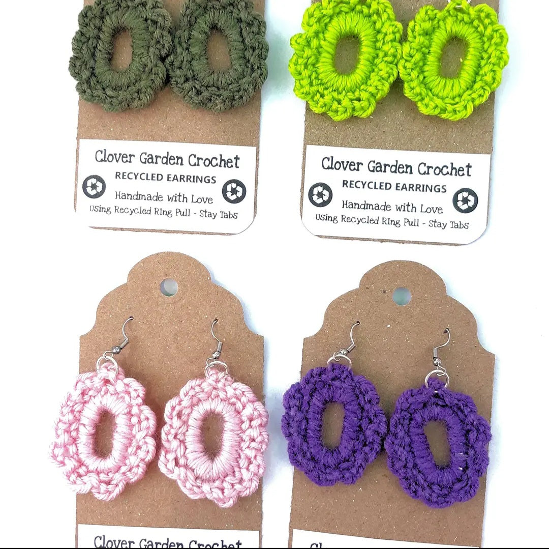 Boho Style Cabochon Earrings