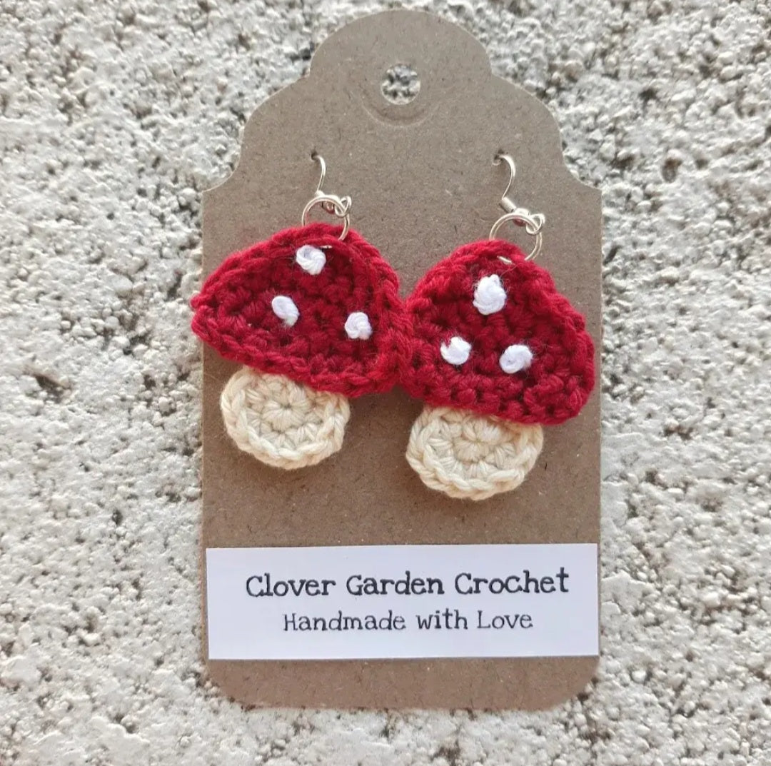 Boho Mushroom Drop Earrings